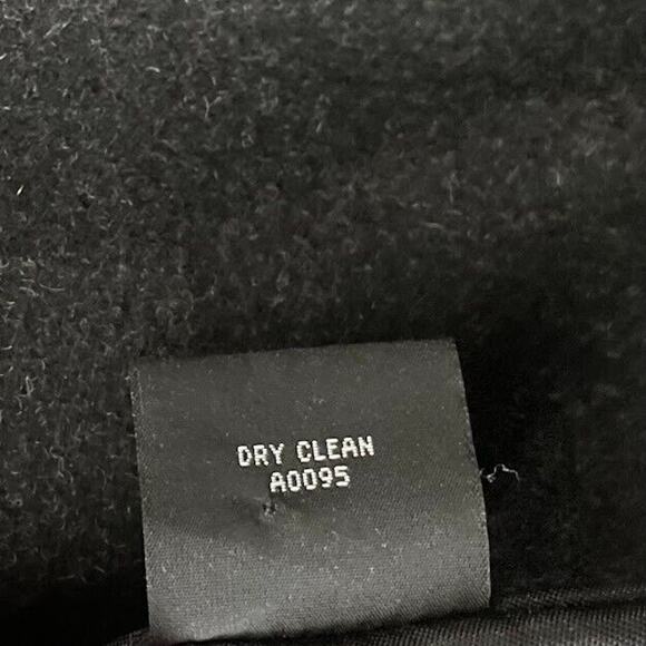 Marvin Richards Womens Plus Size 1X Charcoal Wool Cashmere Peacoat Double Breast - Picture 10 of 15